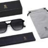 SOJOS Retro Aviator Sunglasses for Women Men - Image 2